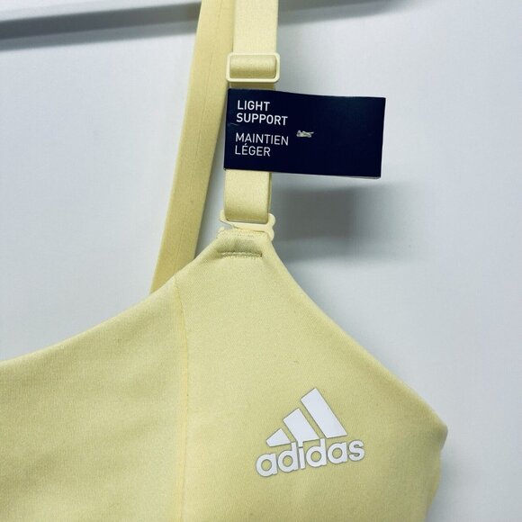 Adidas Sport Bra Size 1XL Women’s Light Support Training Almost Yelow New - Picture 4 of 12